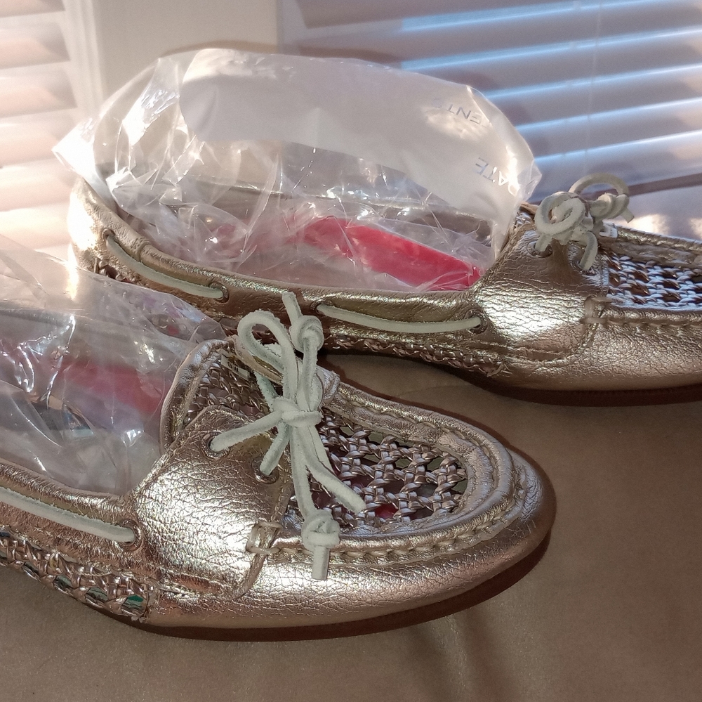 Sperry Angelfish Cane Gold Shoe